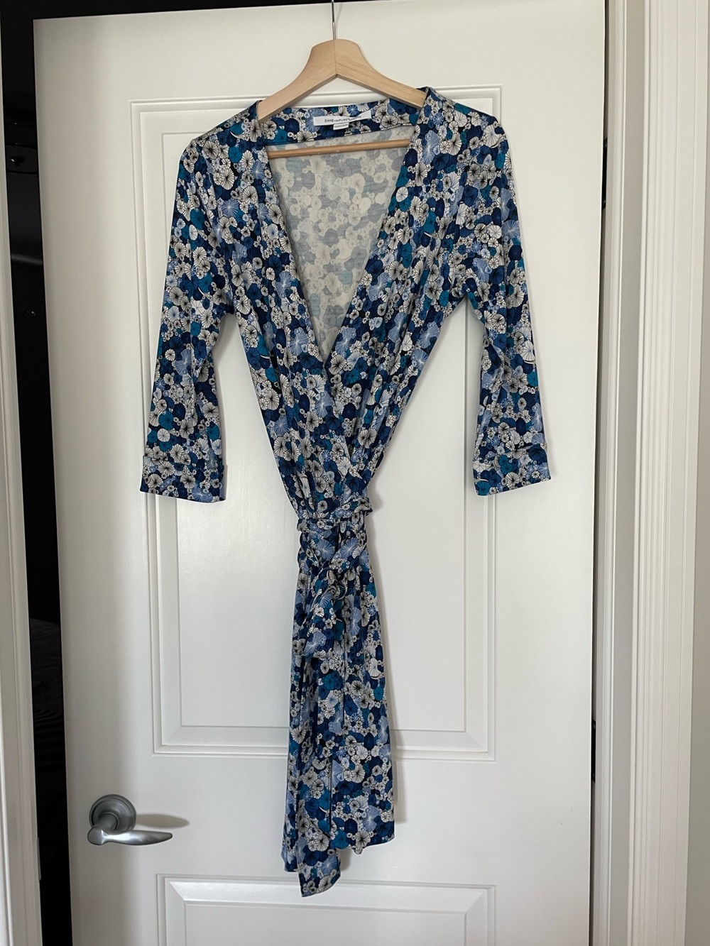 Diane von Furstenberg New Julian Two Cotton-Silk Wrap Dress